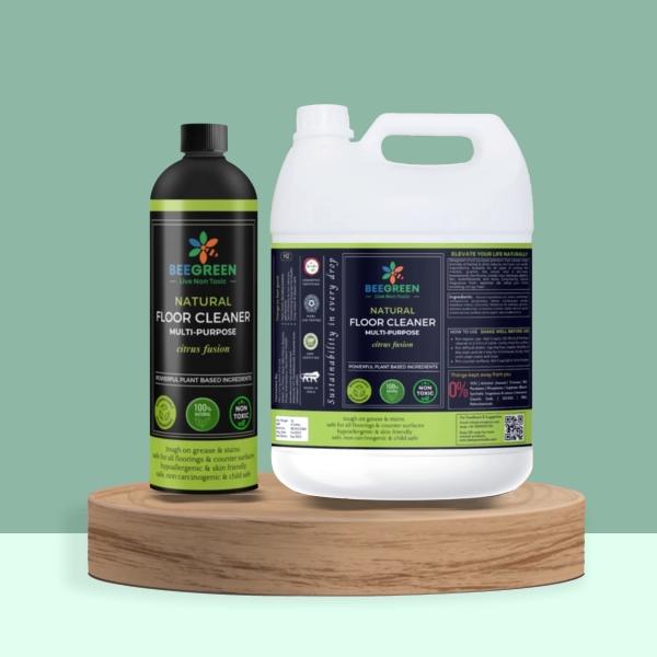 Natural Floor Cleaner Multi-Purpose| Eco-Friendly & Biodegradable | Limescale Remover| 100% Natural & Plant based | Chemical Free | Alcohol & Sulphates Free | Family Safe|Beegreen